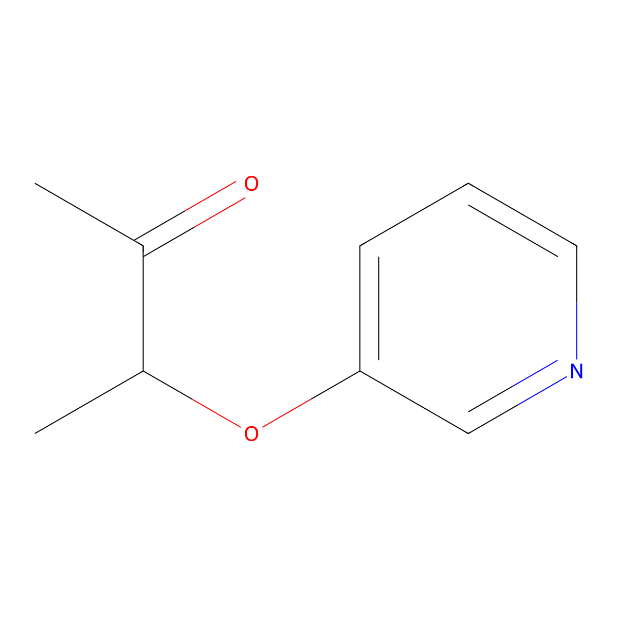 3-(Pyridin-3-yloxy)butan-2-one molecular structure, CAS 400074-58-0