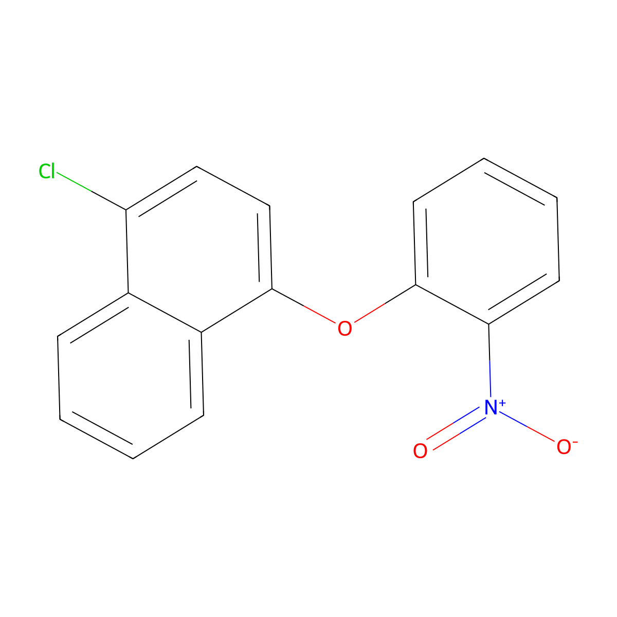 1-Chloro-4-(2-nitrophenoxy)naphthalene molecular structure, CAS 400075-69-6