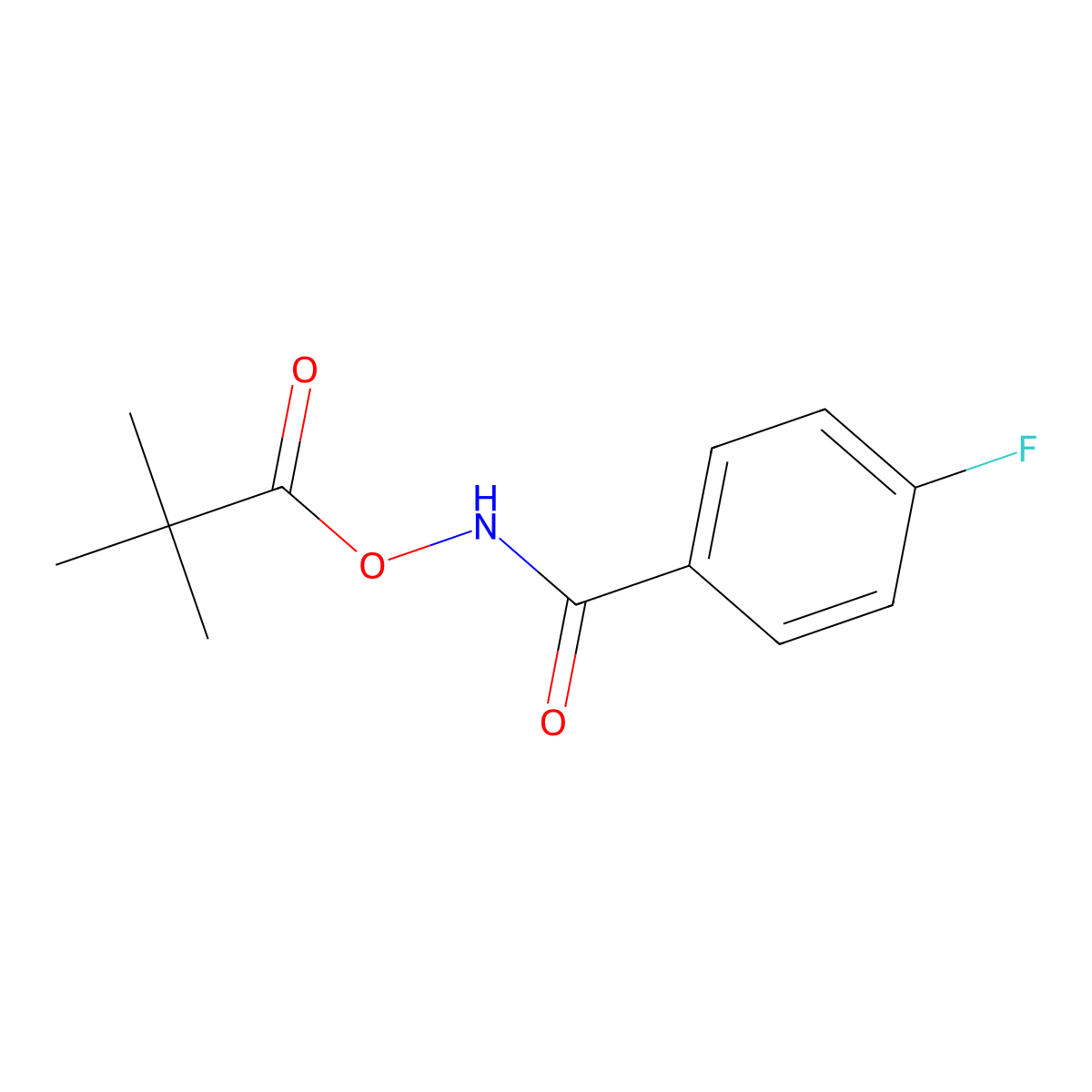 4-fluoro-N-(pivaloyloxy)benzamide molecular structure, CAS 400076-38-2