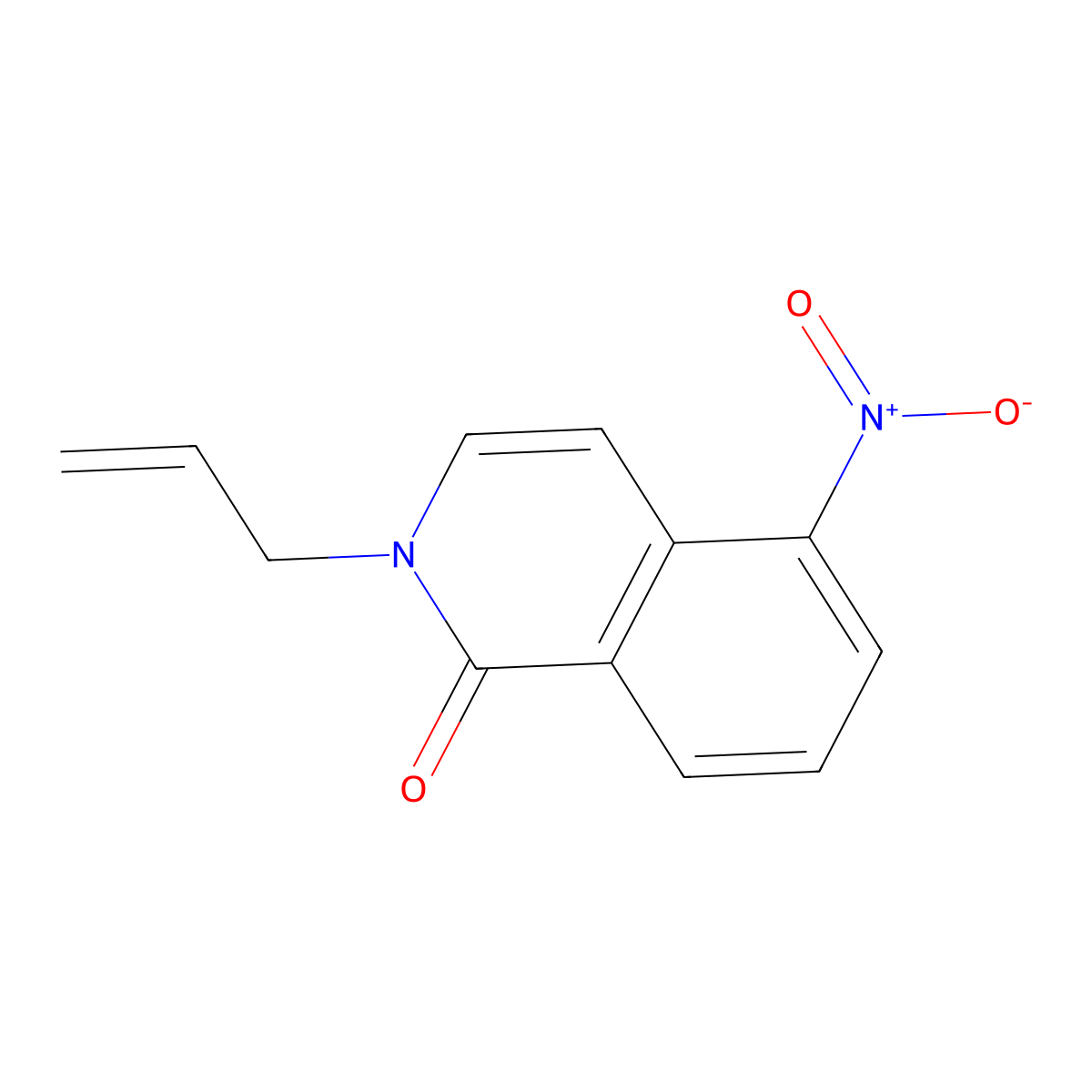 2-allyl-5-nitro-1(2H)-isoquinolinone molecular structure, CAS 400076-44-0