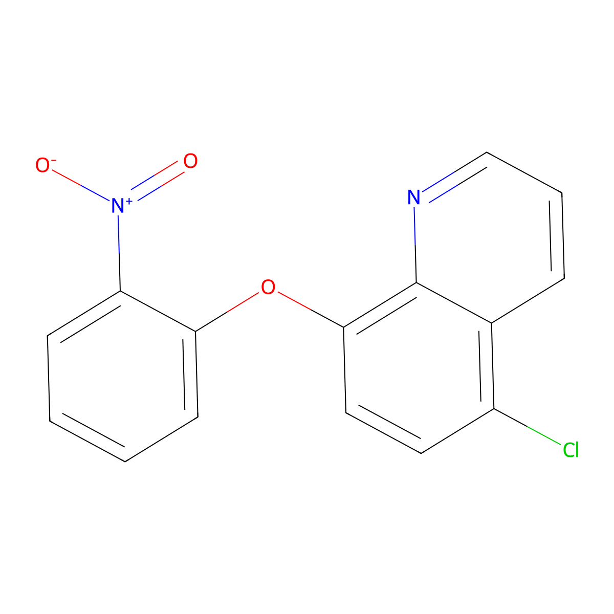 5-Chloro-8-(2-nitrophenoxy)quinoline molecular structure, CAS 400076-99-5
