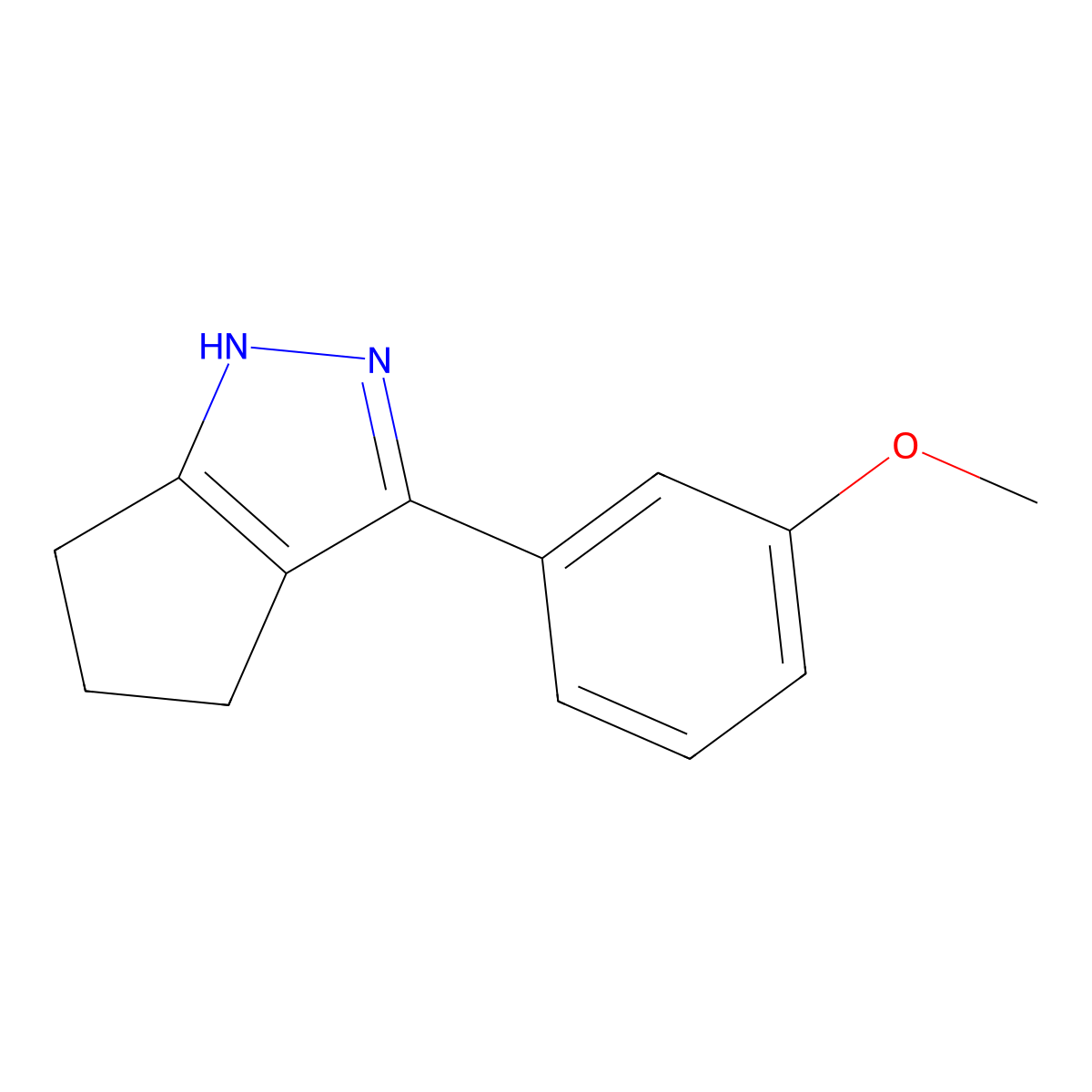 3-(3-Methoxyphenyl)-2,4,5,6-tetrahydrocyclopenta[c]pyrazole molecular structure, CAS 400077-10-3