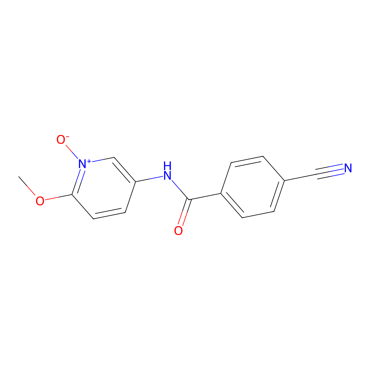 5-[(4-Cyanobenzoyl)amino]-2-methoxy-1-pyridiniumolate molecular structure, CAS 400077-25-0