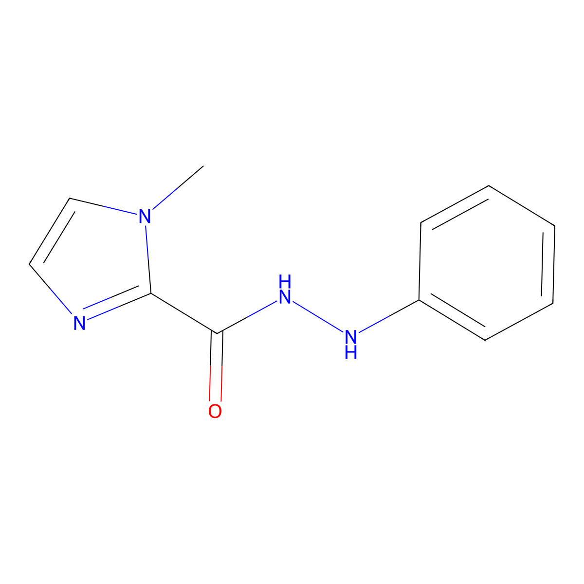 1-methyl-N'-phenyl-1H-imidazole-2-carbohydrazide molecular structure, CAS 400078-05-9