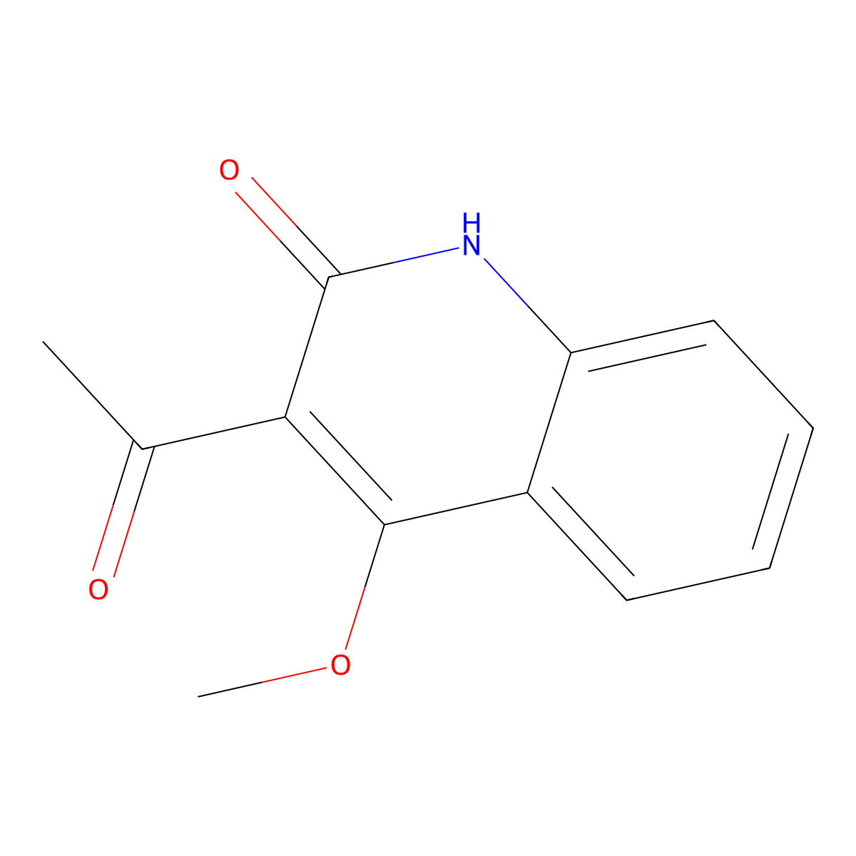 3-Acetyl-4-methoxy-2(1H)-quinolinone molecular structure, CAS 400079-79-0