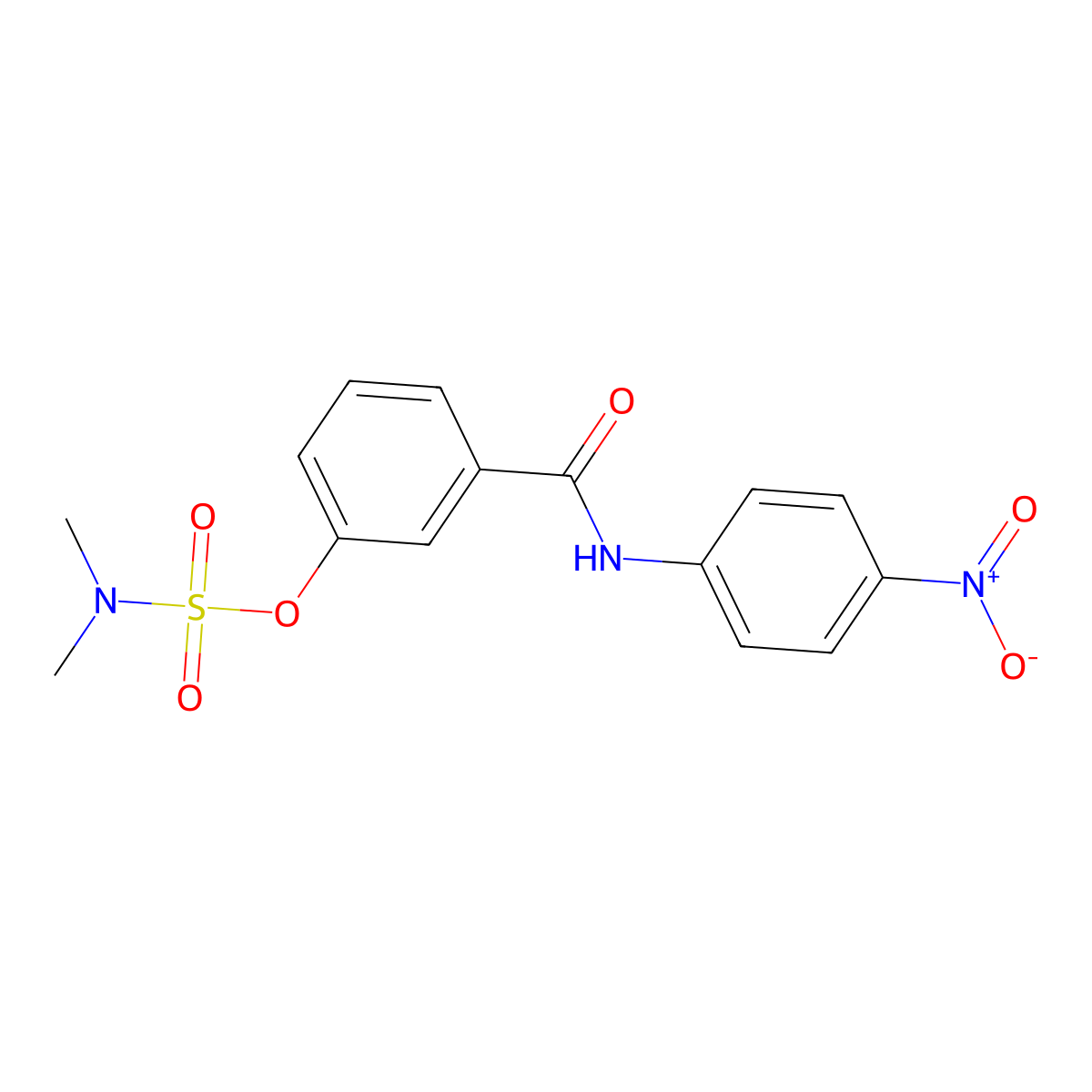 [3-[(4-nitrophenyl)carbamoyl]phenyl] N,N-dimethylsulfamate molecular structure, CAS 400080-31-1