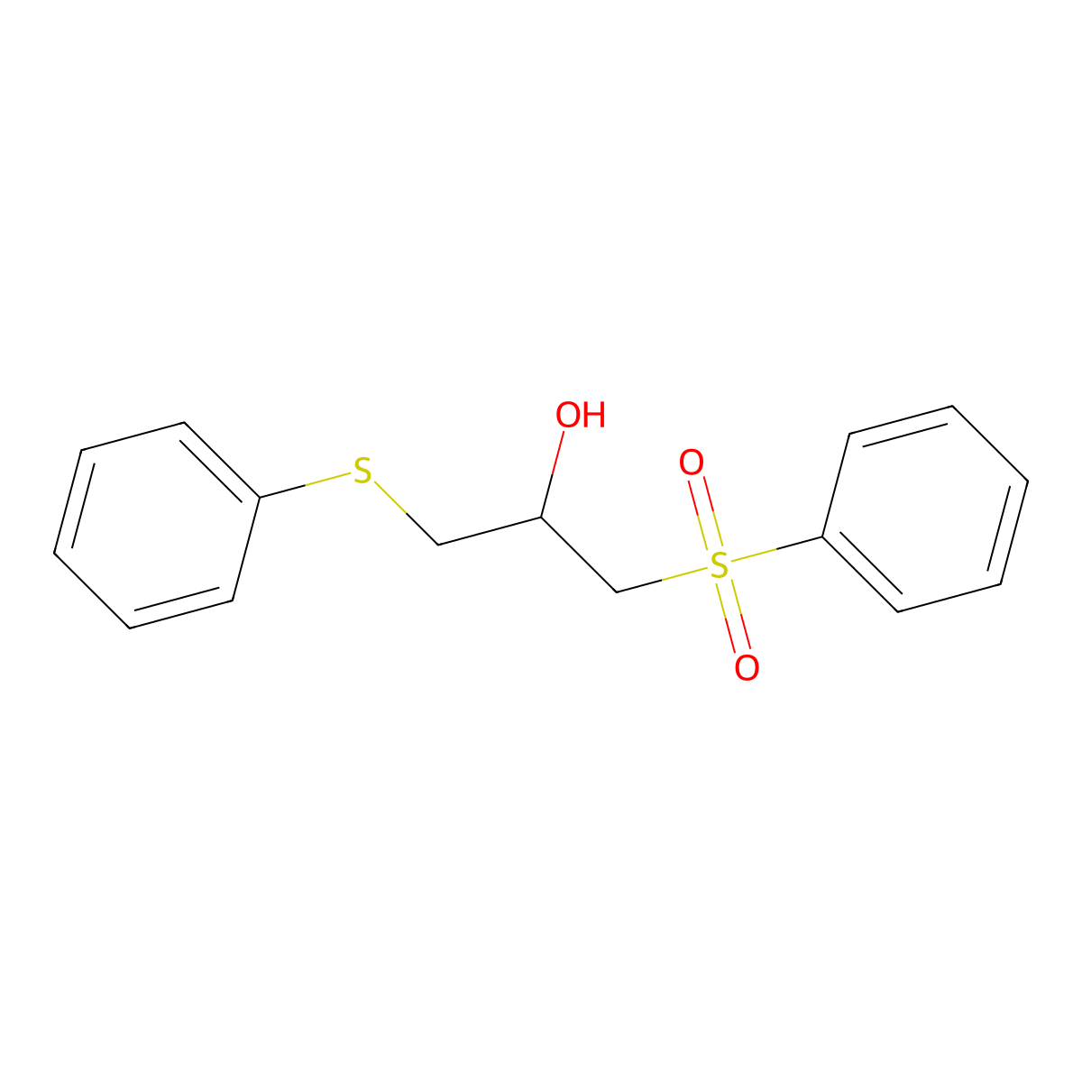 1-(Phenylsulfanyl)-3-(phenylsulfonyl)-2-propanol molecular structure, CAS 400081-08-5