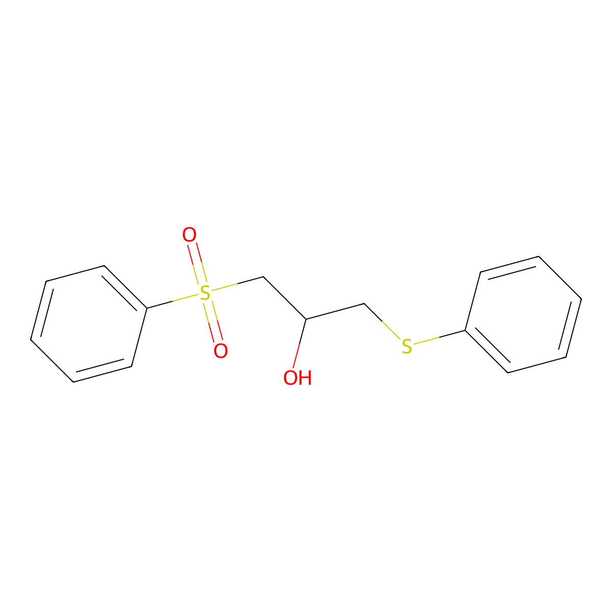 1-(Phenylsulfanyl)-3-(phenylsulfonyl)-2-propanol molecular structure, CAS 400081-08-5