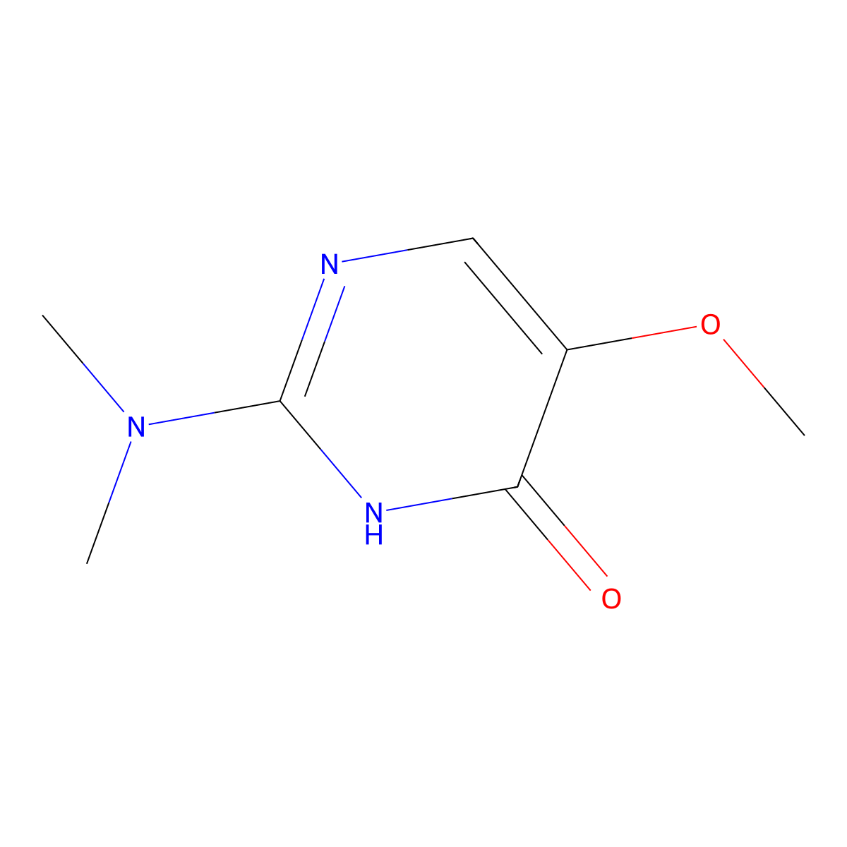 2-(Dimethylamino)-5-methoxy-4-pyrimidinol molecular structure, CAS 400081-18-7