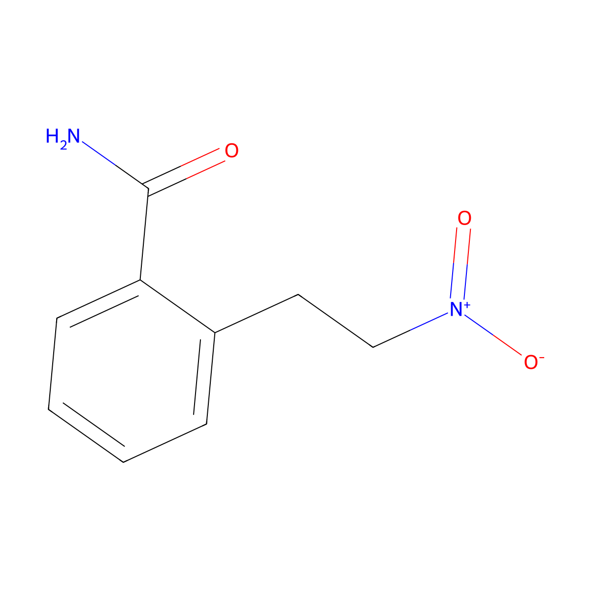 2-(2-Nitroethyl)benzamide molecular structure, CAS 400085-95-2