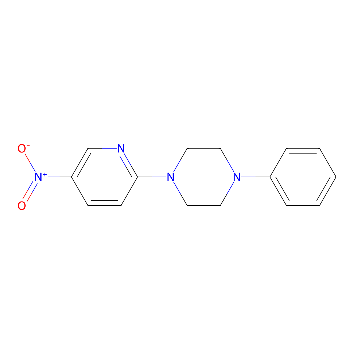 1-(5-Nitropyridin-2-yl)-4-phenylpiperazine molecular structure, CAS 400088-76-8