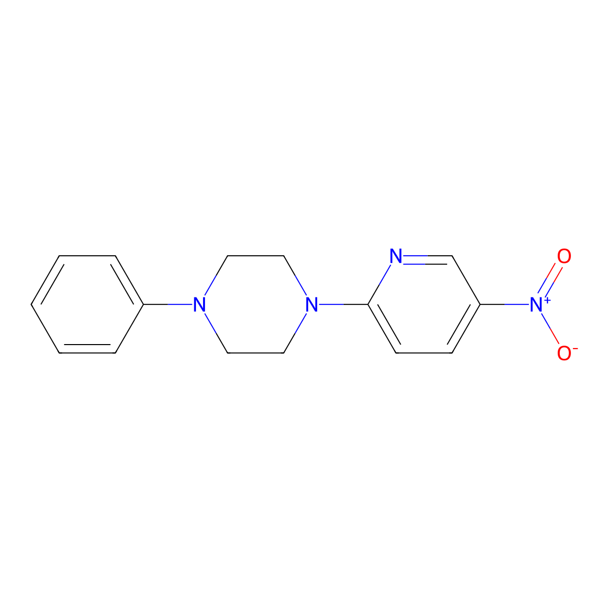 1-(5-Nitropyridin-2-yl)-4-phenylpiperazine molecular structure, CAS 400088-76-8