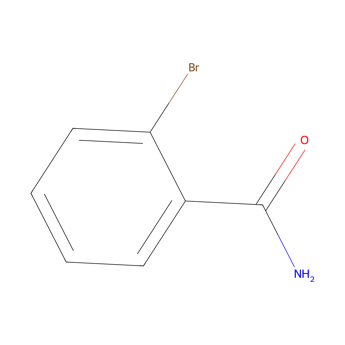 2-Bromobenzamide molecular structure, CAS 4001-73-4