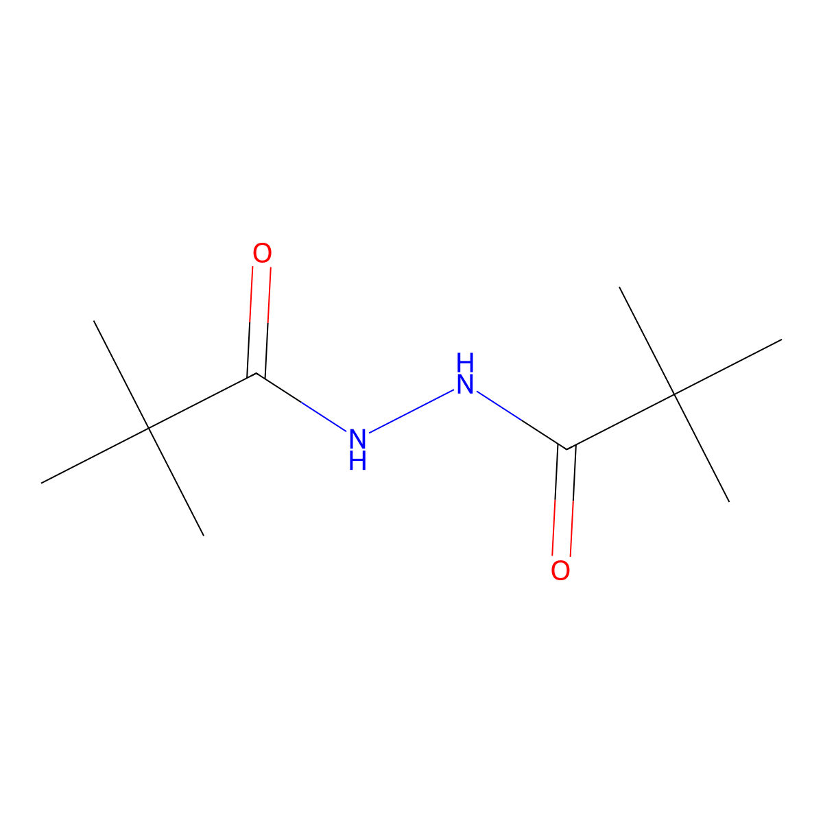 N'-(2,2-dimethylpropanoyl)-2,2-dimethylpropanehydrazide molecular structure, CAS 40016-17-9