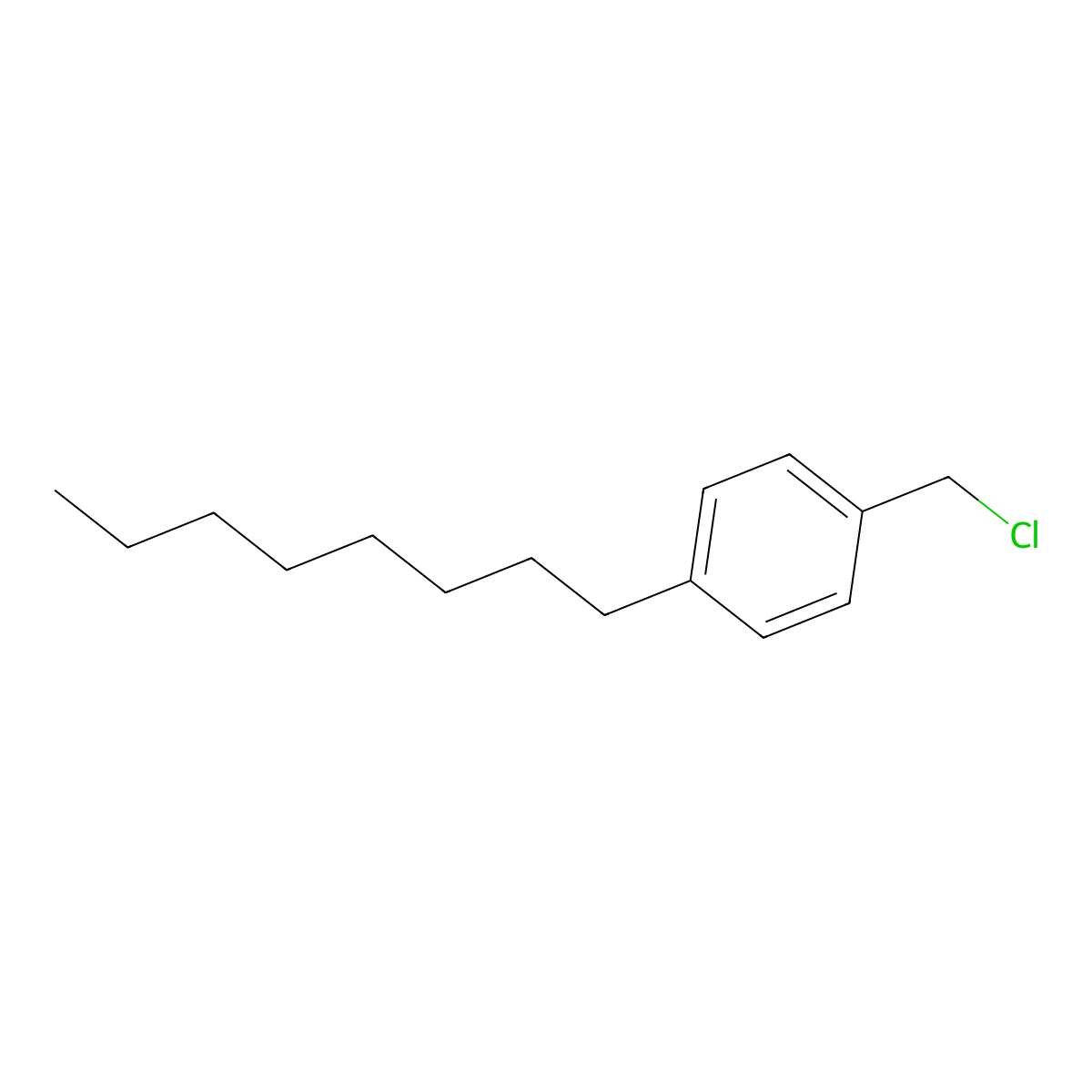 1-(Chloromethyl)-4-octylbenzene molecular structure, CAS 40016-26-0