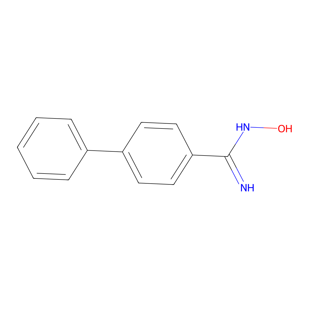 N'-hydroxy-4-phenylbenzene-1-carboximidamide molecular structure, CAS 40019-44-1