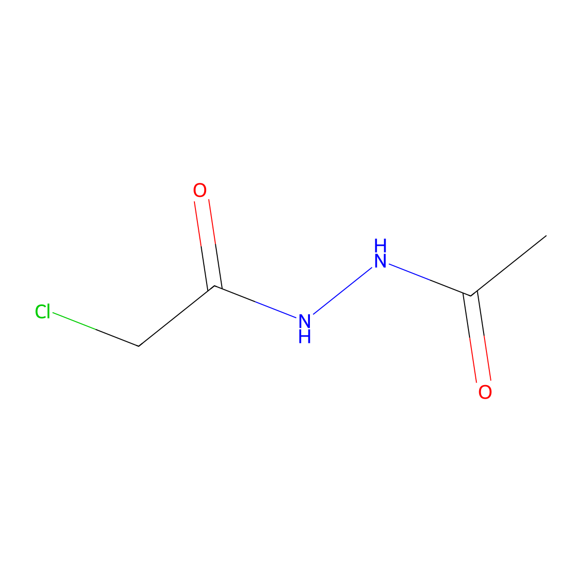 N'-acetyl-2-chloroacetohydrazide molecular structure, CAS 4002-21-5