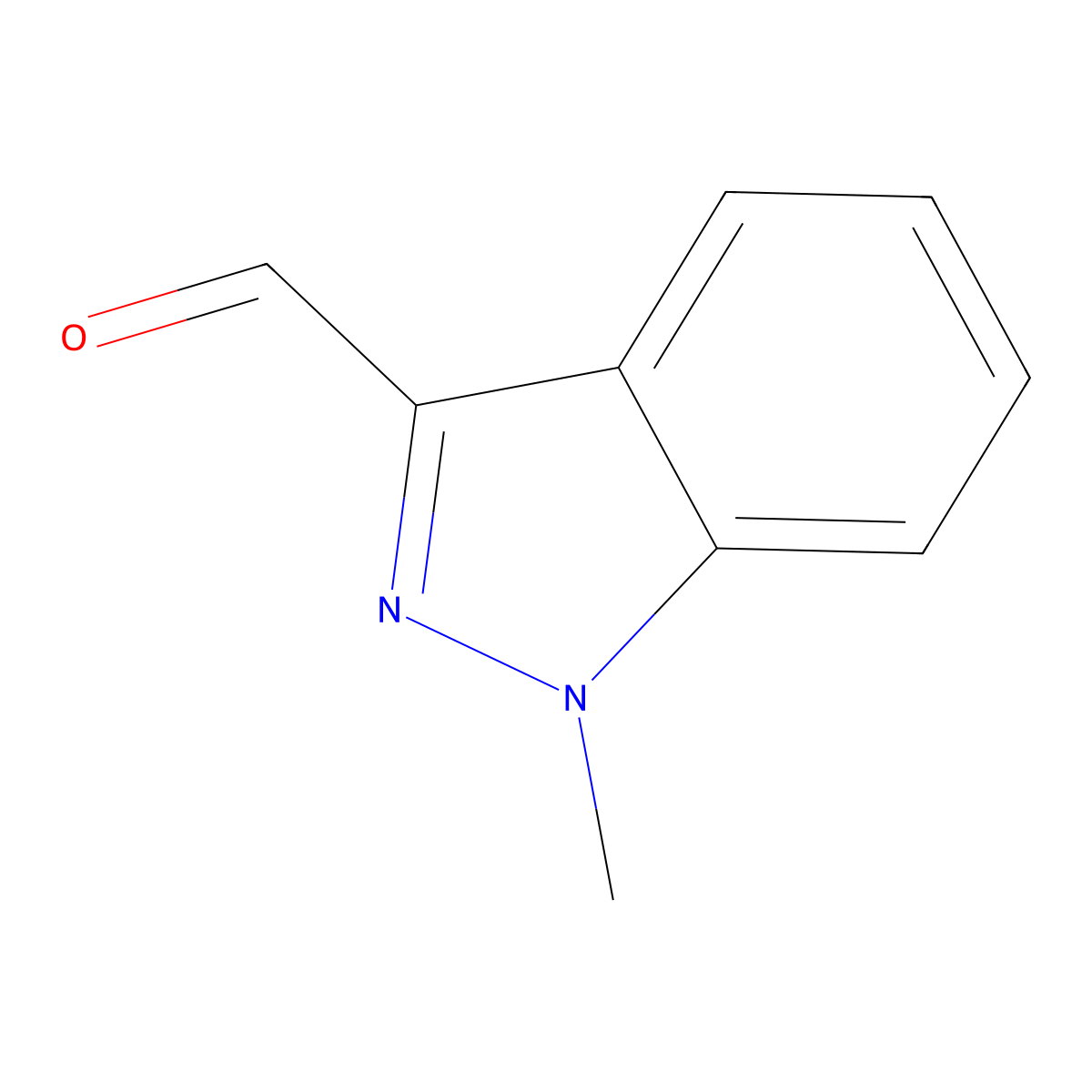 1-Methyl-1H-indazole-3-carboxaldehyde molecular structure, CAS 4002-83-9