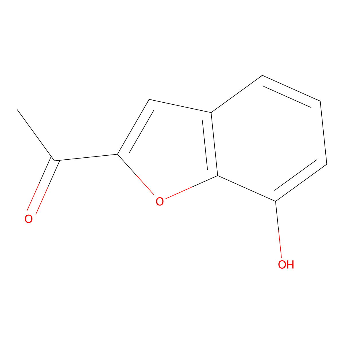 2-Acetyl-7-hydroxybenzofuran molecular structure, CAS 40020-87-9