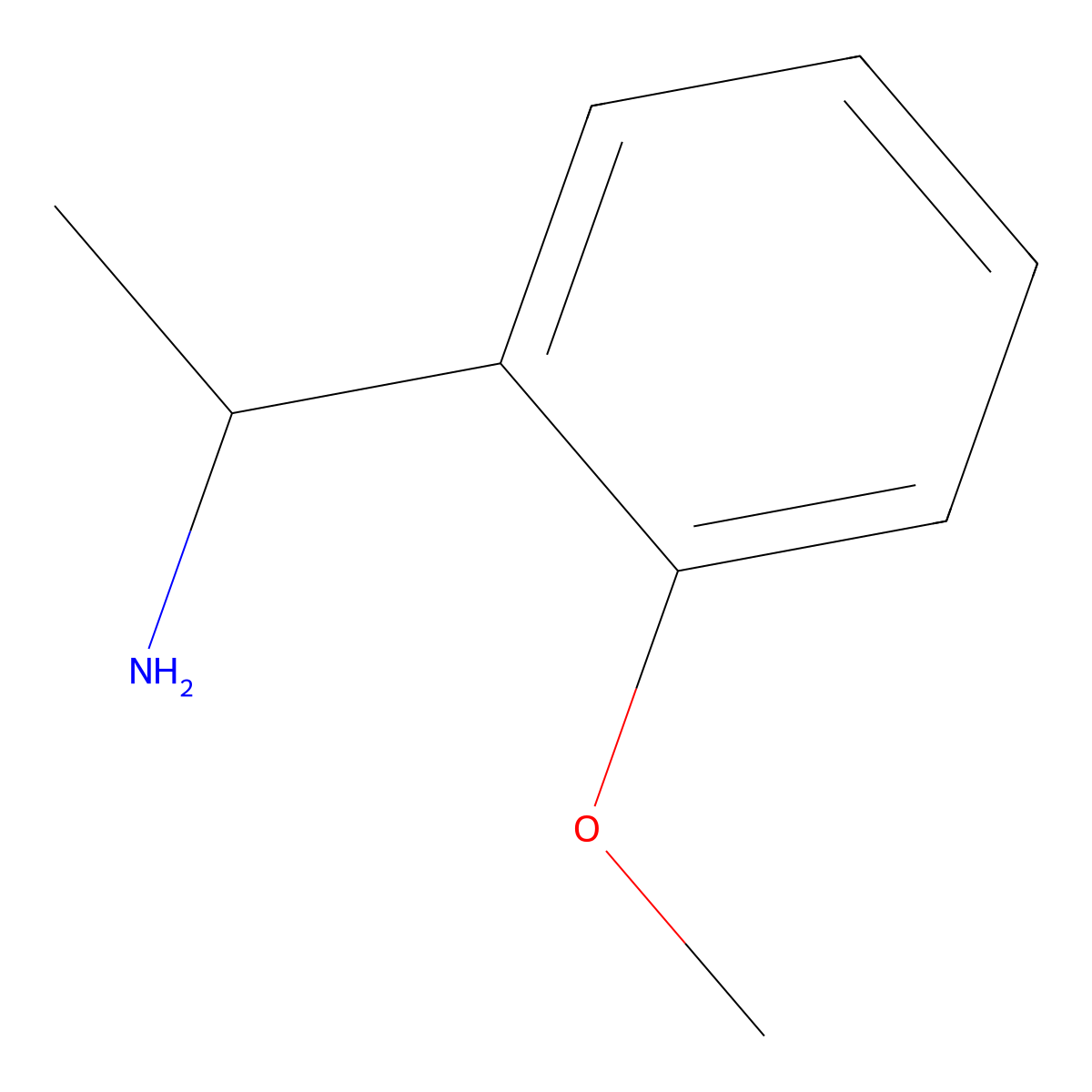 1-(2-Methoxyphenyl)ethan-1-amine molecular structure, CAS 40023-74-3
