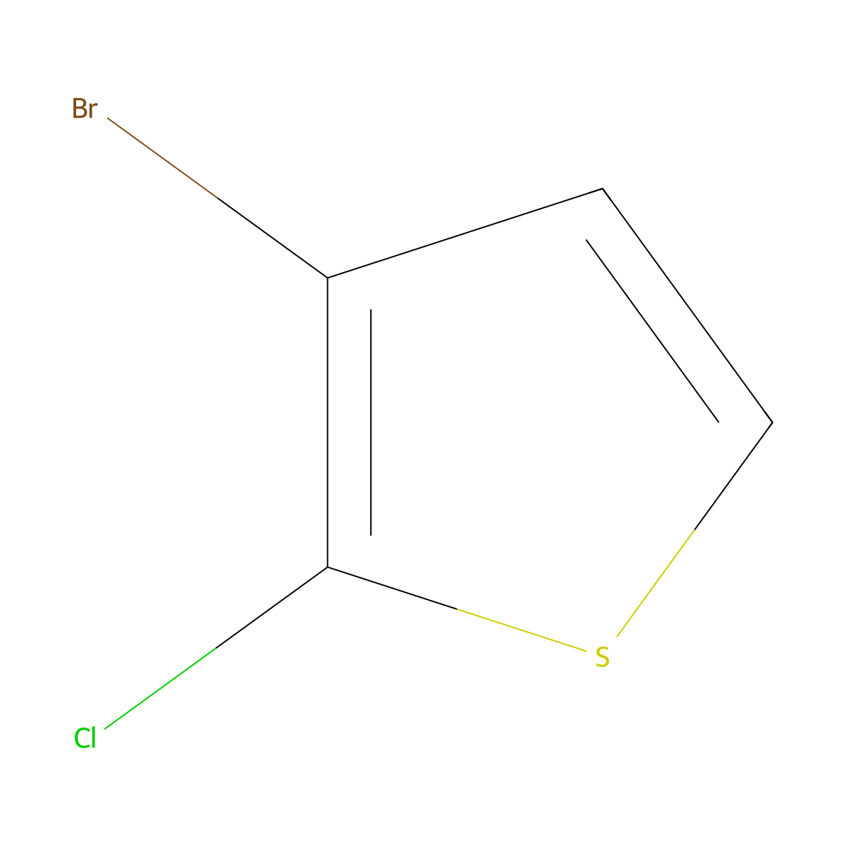 3-Bromo-2-chlorothiophene molecular structure, CAS 40032-73-3