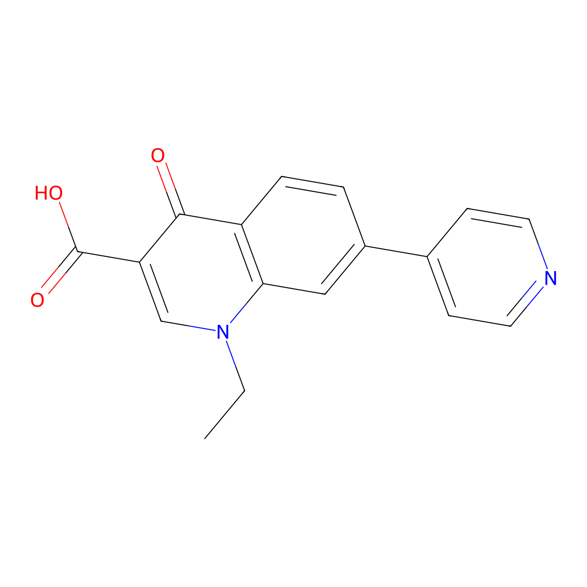 Rosoxacin molecular structure, CAS 40034-42-2