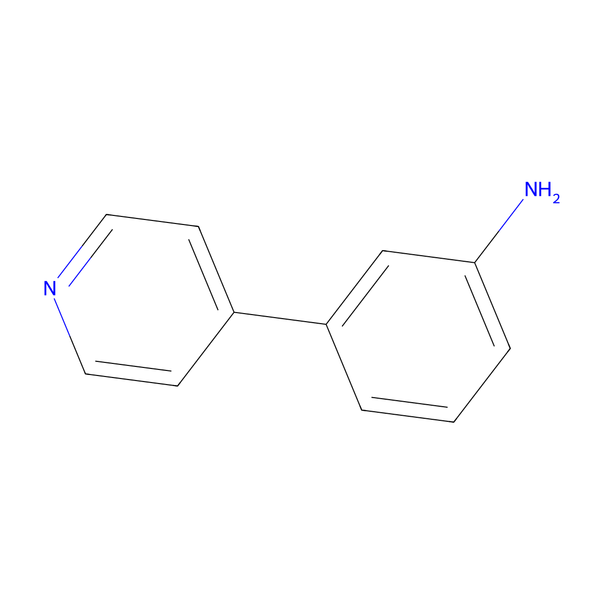 3-(4-Pyridyl)aniline molecular structure, CAS 40034-44-4
