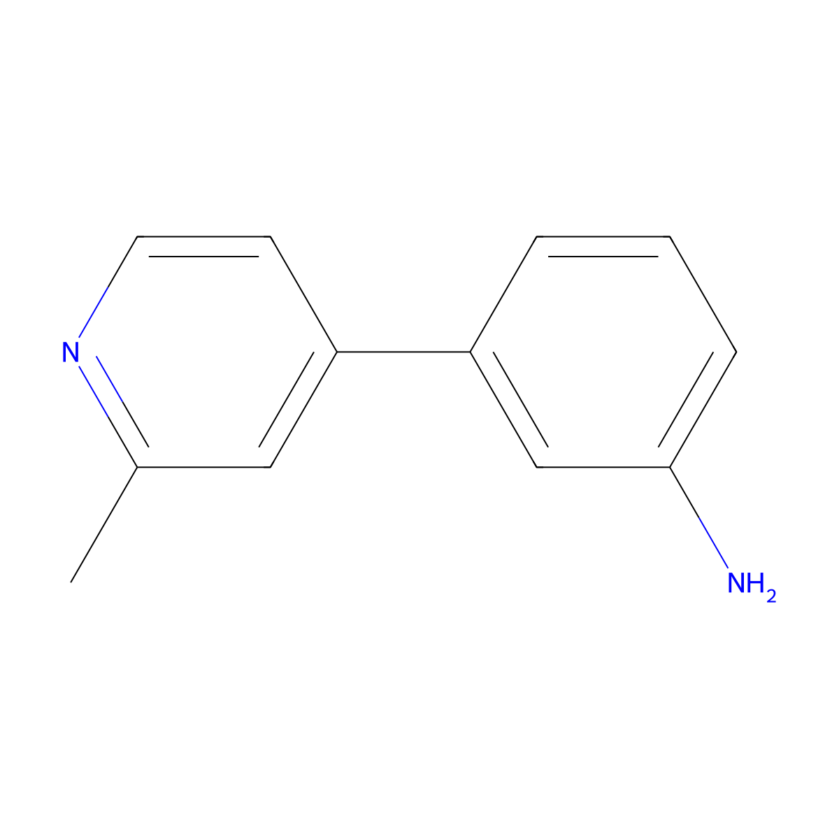 3-(2-Methylpyridin-4-yl)aniline molecular structure, CAS 40034-66-0