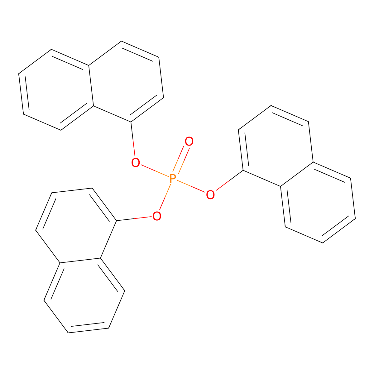 1-Naphthol, phosphate (3:1) molecular structure, CAS 4004-51-7