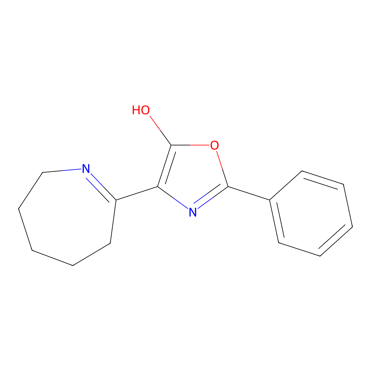 (4Z)-4-azepan-2-ylidene-2-phenyl-1,3-oxazol-5(4H)-one molecular structure, CAS 40051-97-6