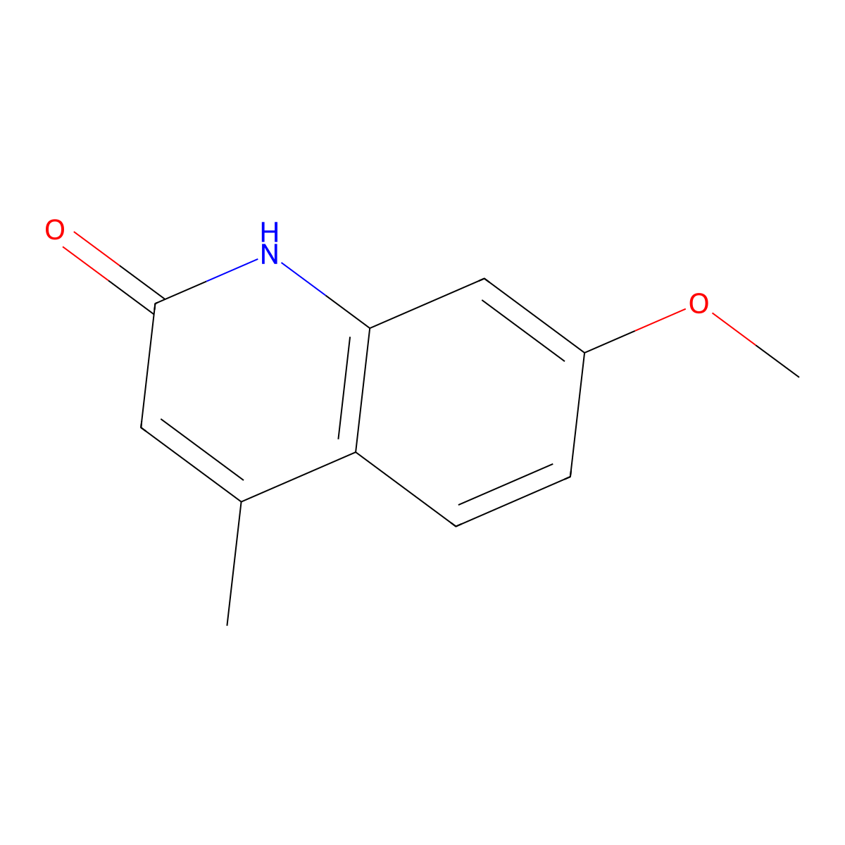 7-Methoxy-4-methylquinolin-2-ol molecular structure, CAS 40053-37-0