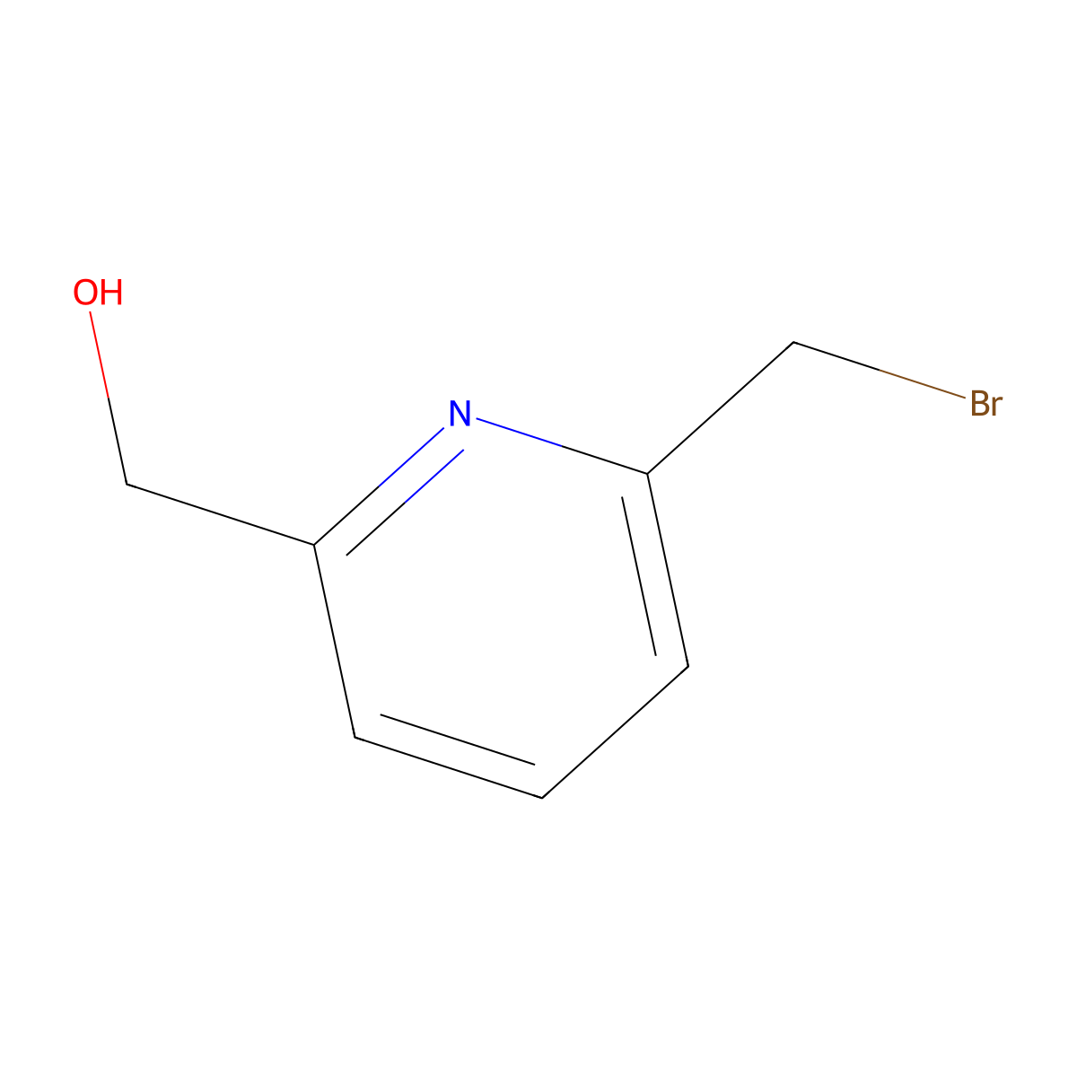 6-(Bromomethyl)-2-pyridinemethanol molecular structure, CAS 40054-01-1