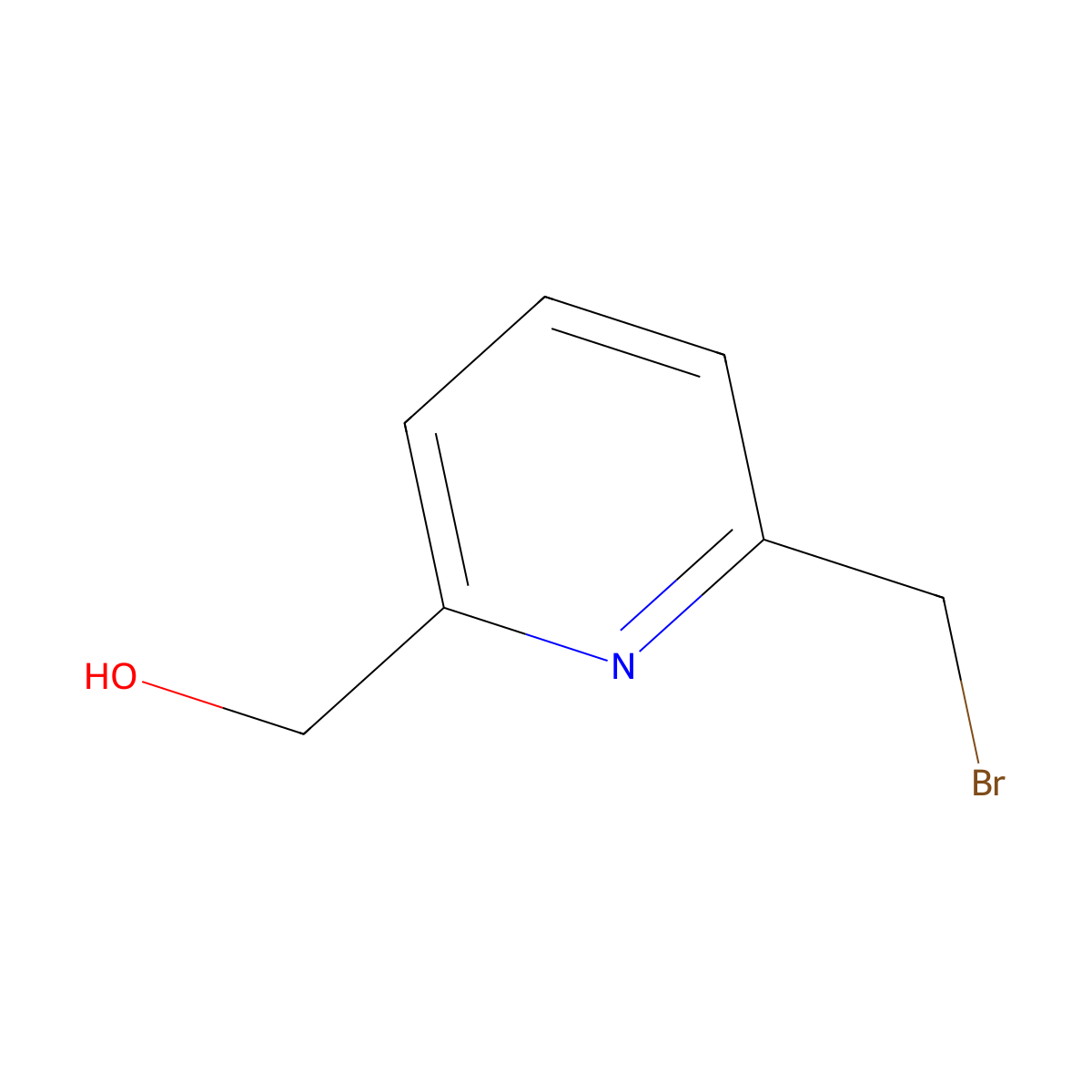 6-(Bromomethyl)-2-pyridinemethanol molecular structure, CAS 40054-01-1