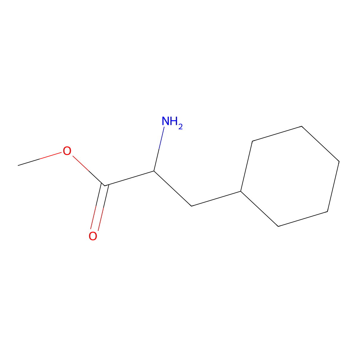 Methyl 3-cyclohexyl-L-alaninate molecular structure, CAS 40056-18-6