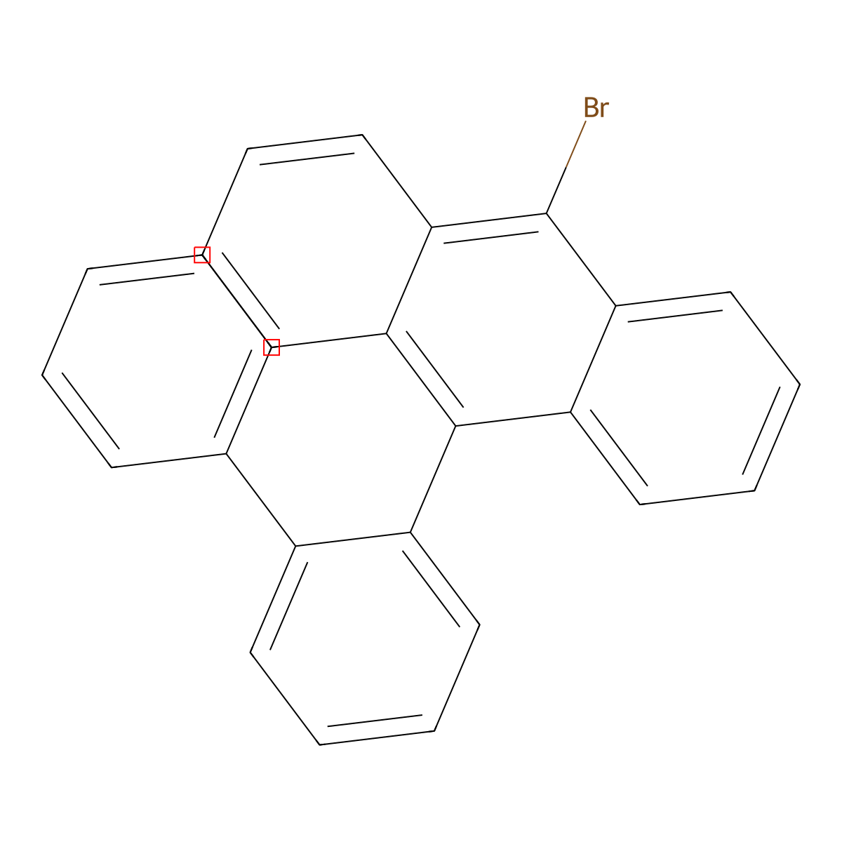 9-(2-Biphenylyl)-10-bromoanthracene molecular structure, CAS 400607-16-1