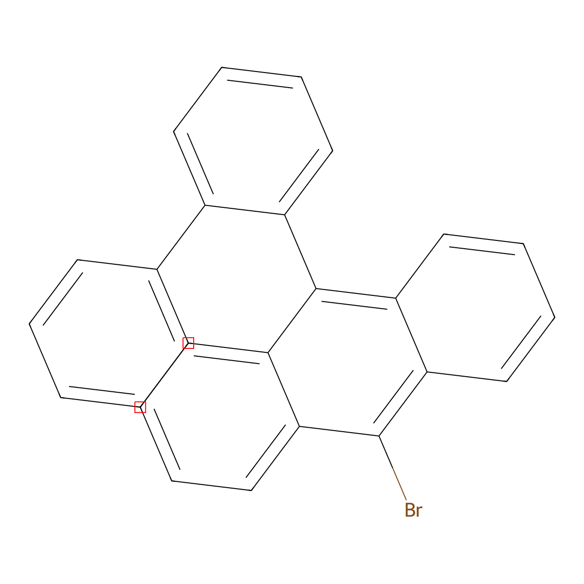 9-(2-Biphenylyl)-10-bromoanthracene molecular structure, CAS 400607-16-1