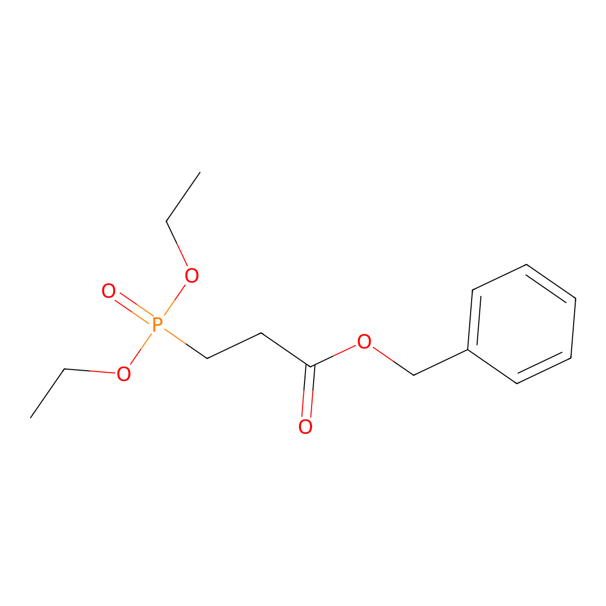 Benzyl 3-(diethoxyphosphoryl)propanoate molecular structure, CAS 400607-94-5