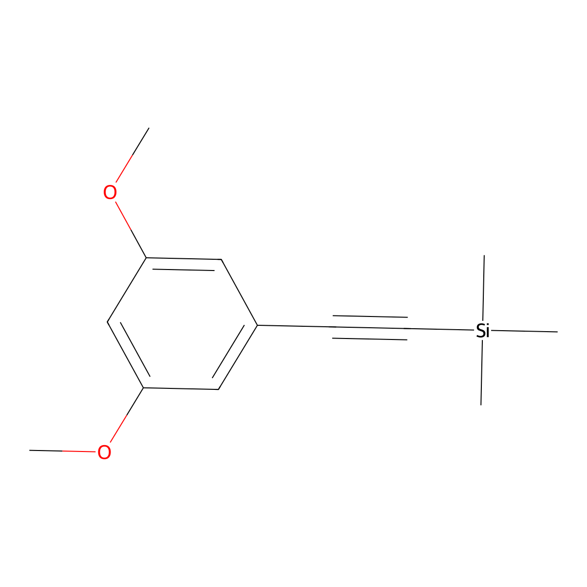1-[(Trimethylsilyl)ethynyl]-3,5-dimethoxybenzene molecular structure, CAS 400608-30-2