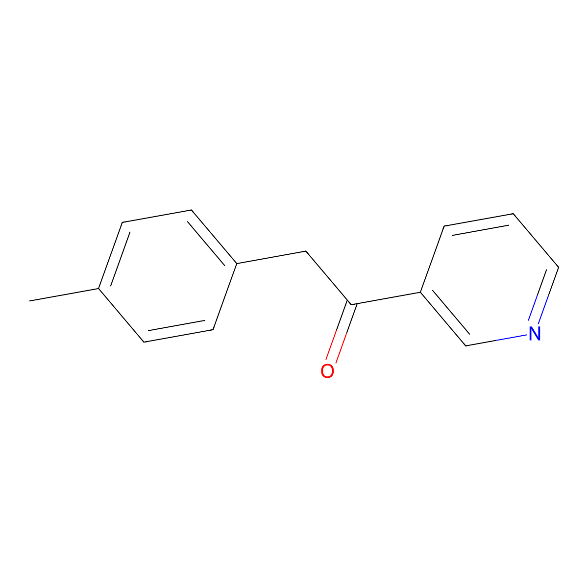 2-(4-Methylphenyl)-1-(3-pyridinyl)-1-ethanone molecular structure, CAS 40061-21-0