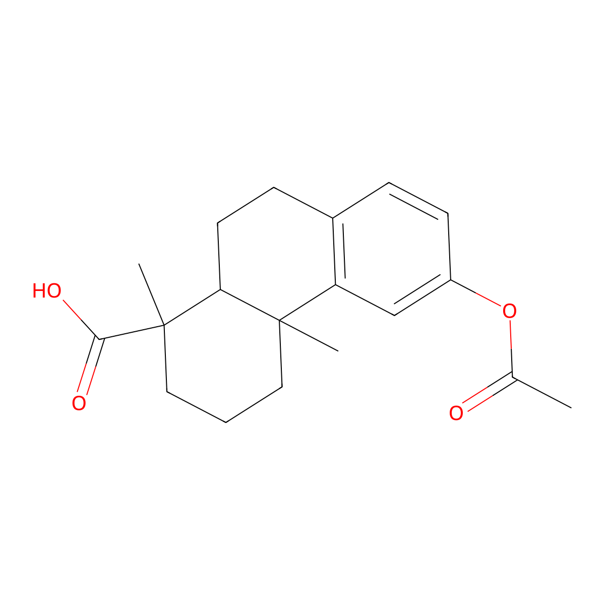 12-(Acetyloxy)podocarpa-8,11,13-trien-15-oic acid molecular structure, CAS 40061-88-9