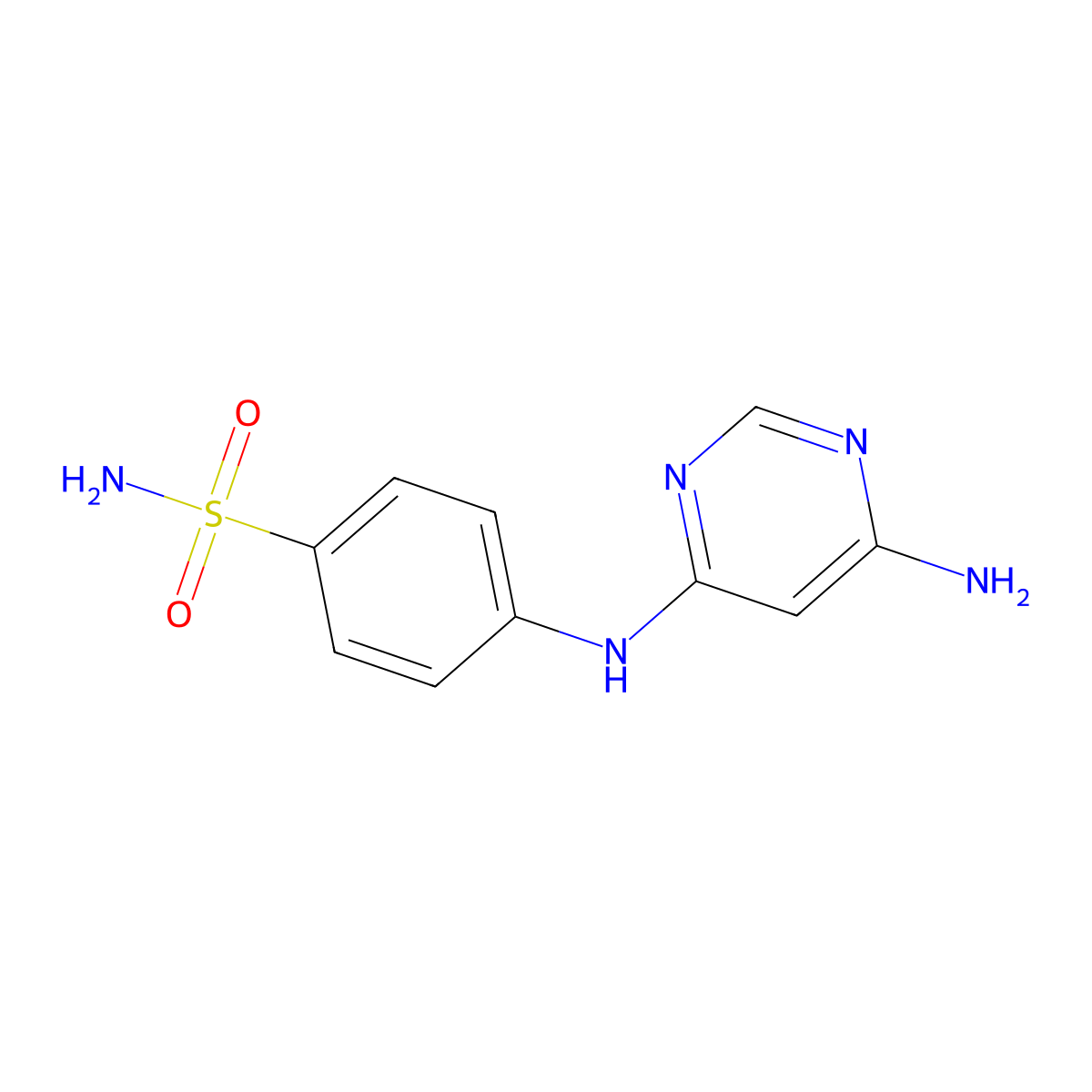 4-((6-Amino-4-Pyrimidinyl)Amino)Benzenesulfonamide molecular structure, CAS 400611-95-2