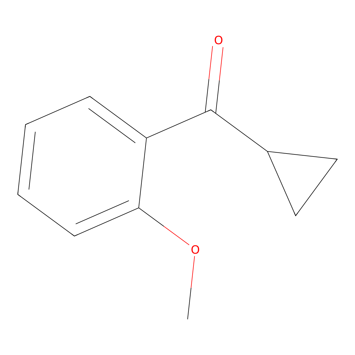 Cyclopropyl 2-methoxyphenyl ketone molecular structure, CAS 400614-05-3