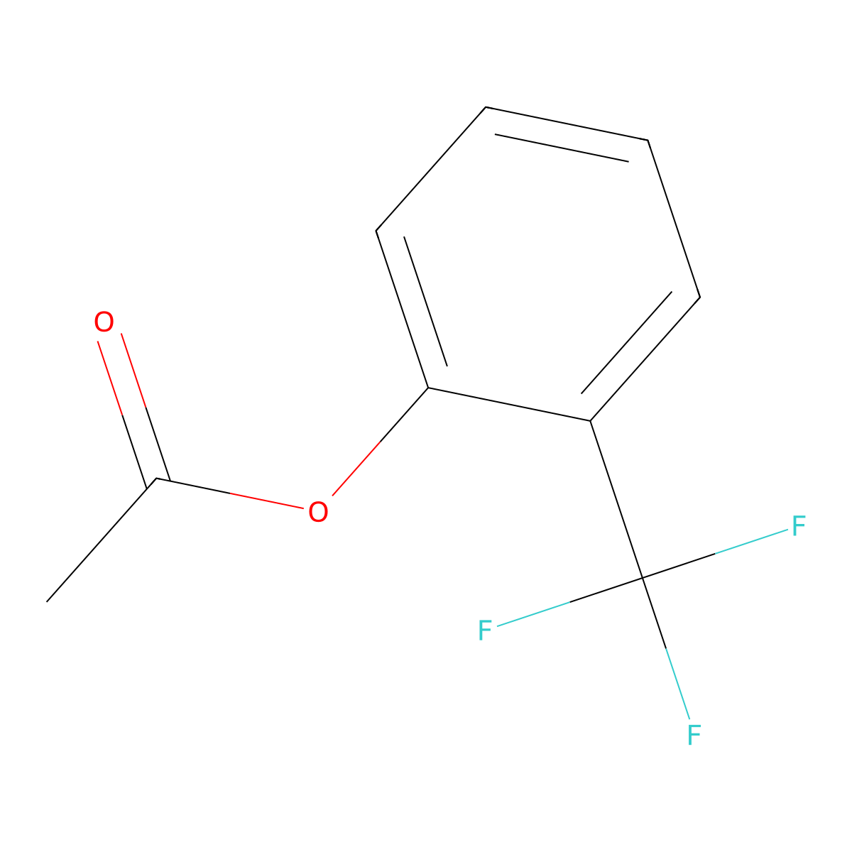 2-(Trifluoromethyl)phenyl acetate molecular structure, CAS 400629-06-3