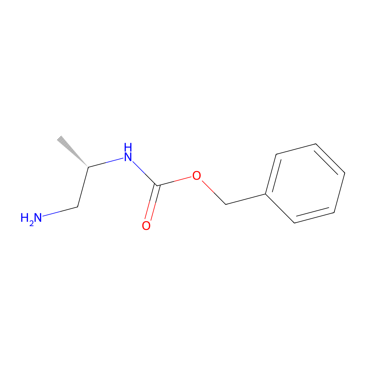 (S)-Benzyl (1-aminopropan-2-yl)carbamate molecular structure, CAS 400652-46-2