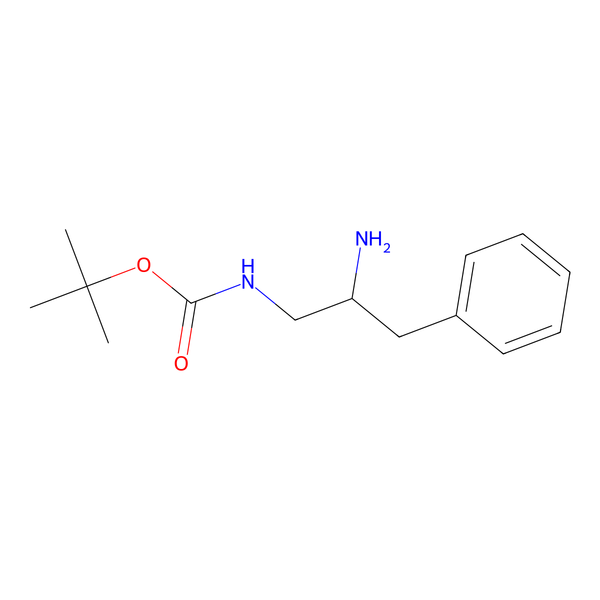(R)-tert-Butyl (2-amino-3-phenylpropyl)carbamate molecular structure, CAS 400652-57-5