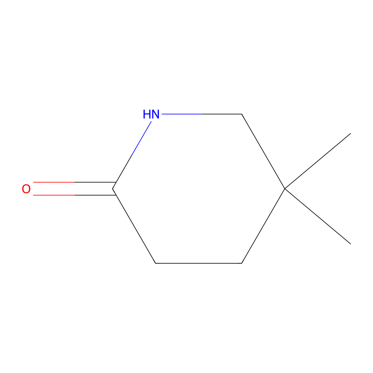 5,5-Dimethylpiperidin-2-one molecular structure, CAS 4007-79-8
