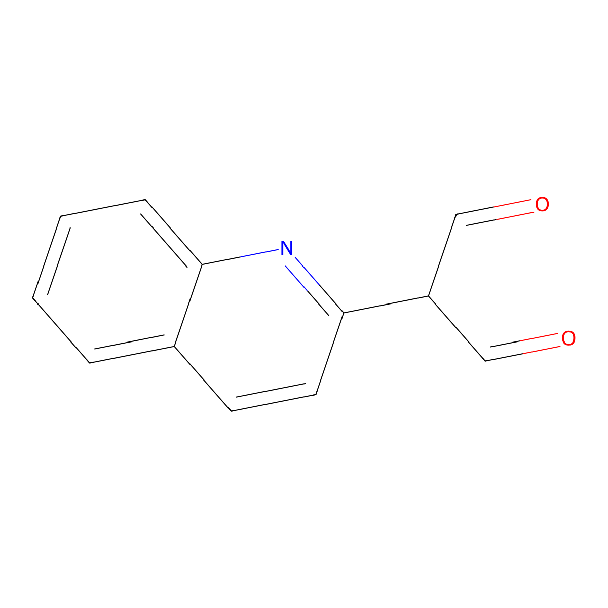 2-(2-Quinolyl)malondialdehyde molecular structure, CAS 40070-84-6