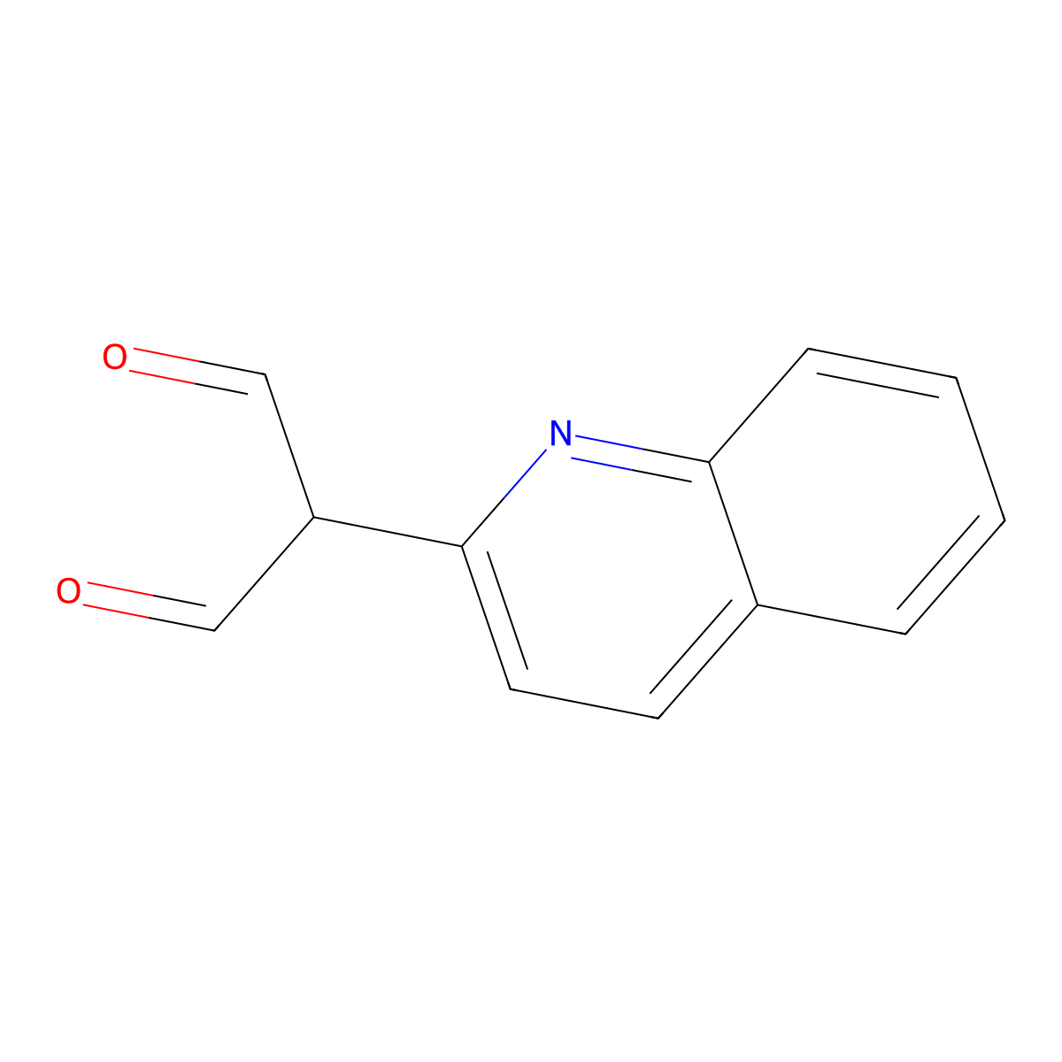 2-(2-Quinolyl)malondialdehyde molecular structure, CAS 40070-84-6