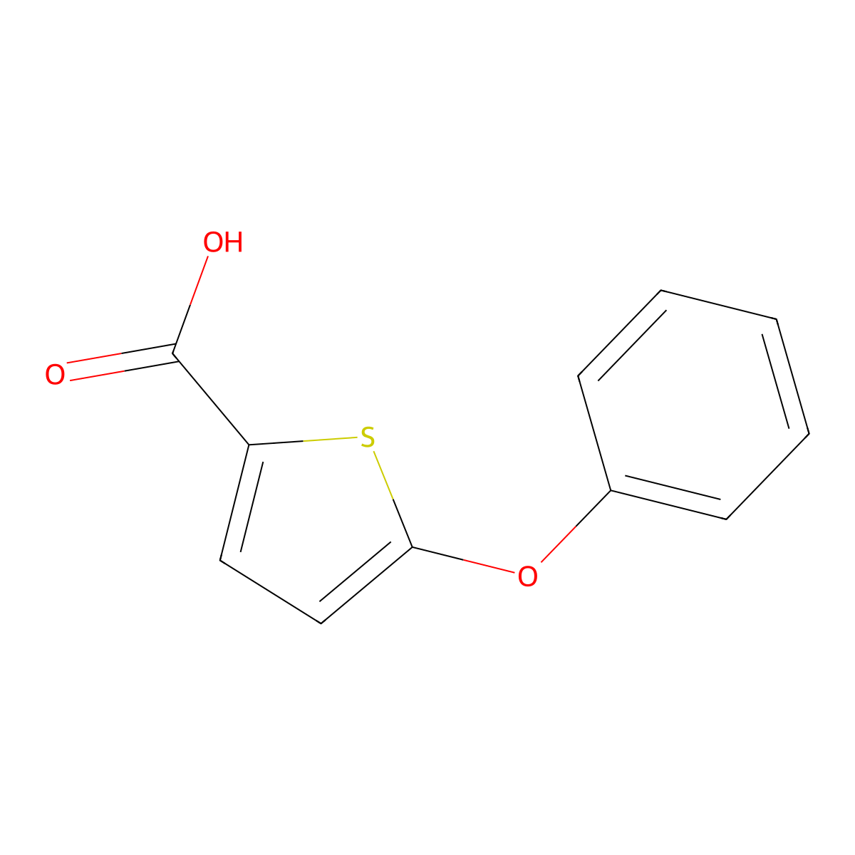 5-Phenoxythiophene-2-carboxylic acid molecular structure, CAS 400715-46-0