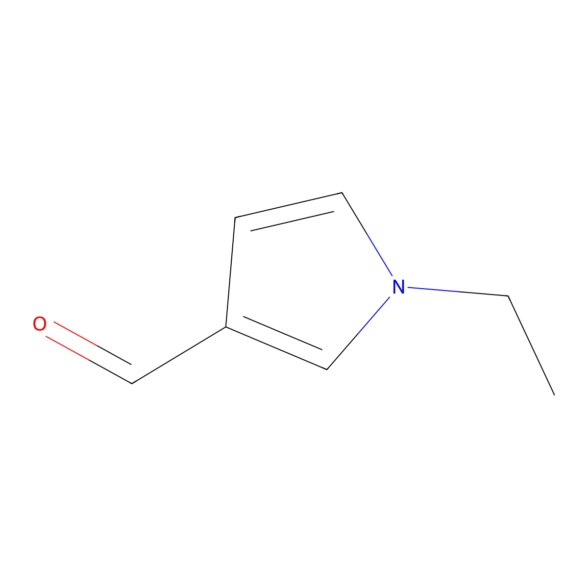 1-ethyl-1H-pyrrole-3-carbaldehyde molecular structure, CAS 400715-75-5